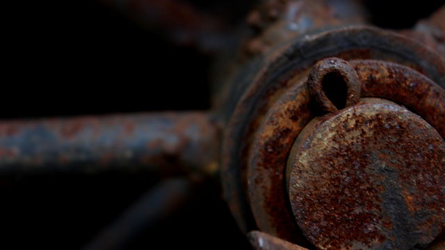 rusty old wheel