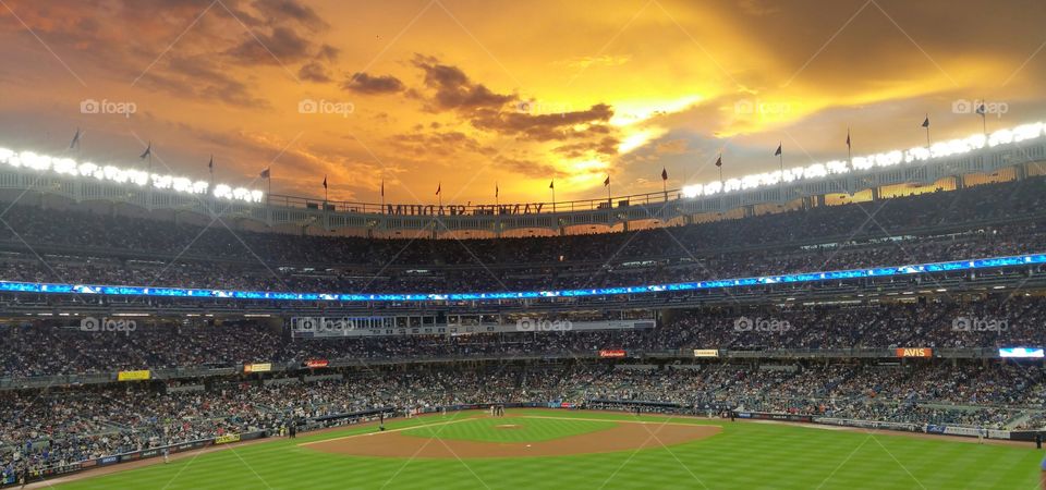 Yankee Stadium evening game