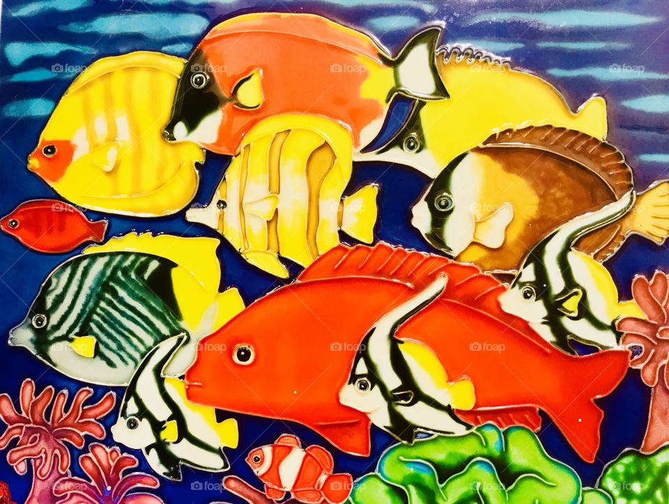 Fish mural 