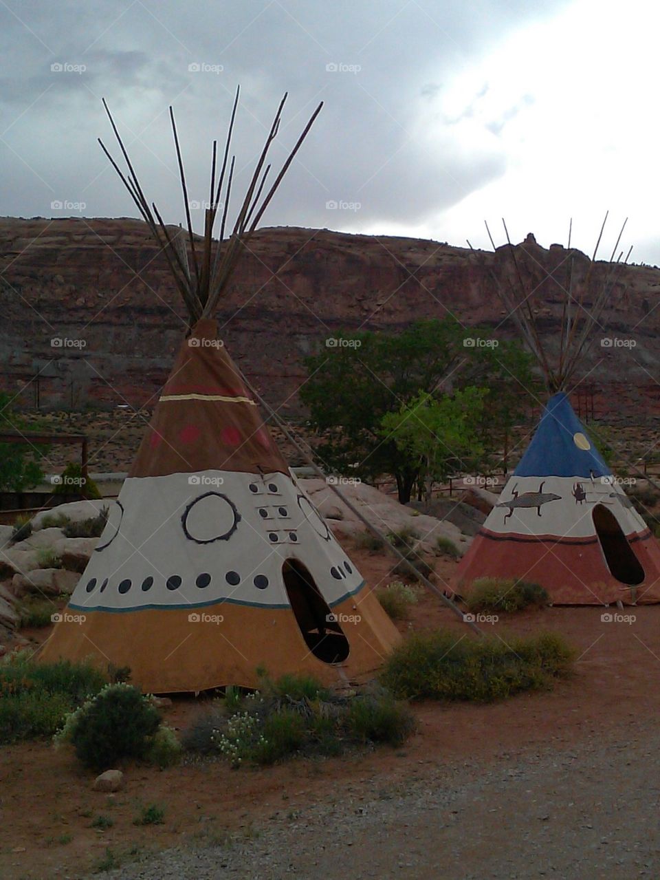 Teepees in the Old West