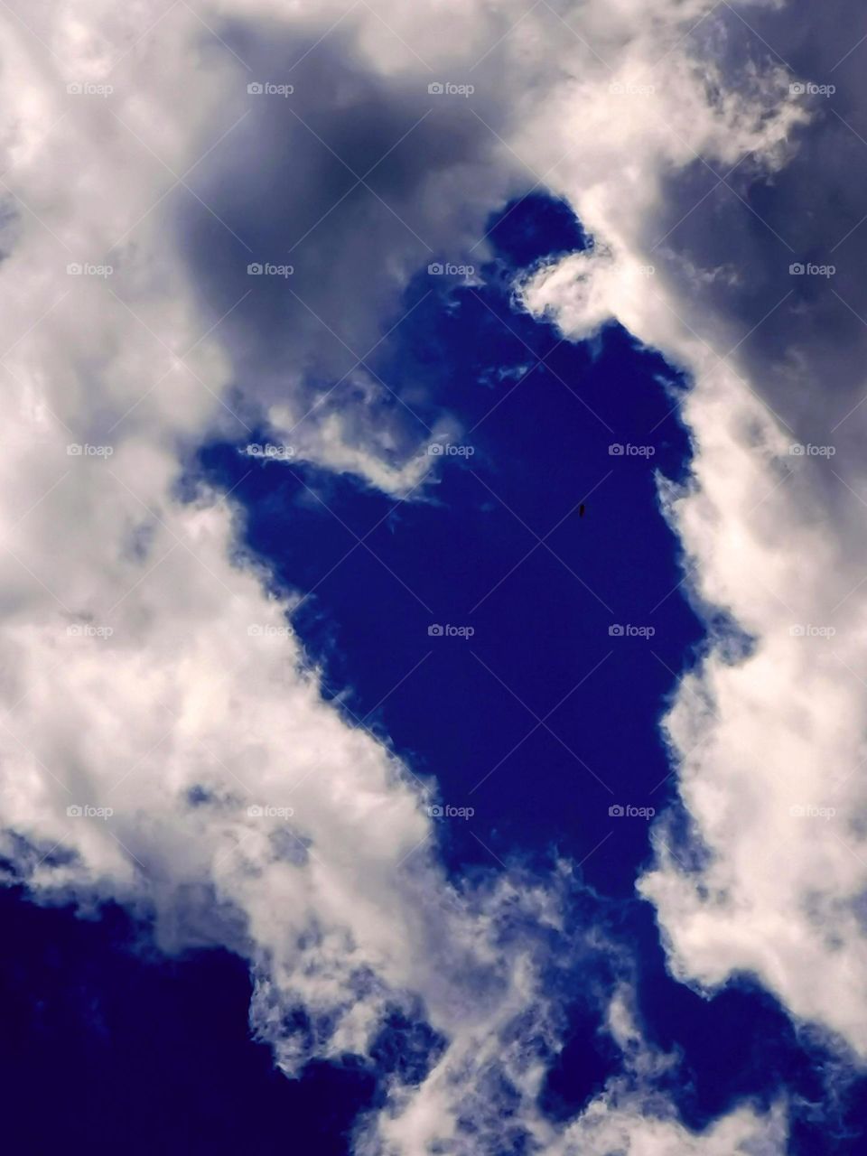 Heart shape clouds