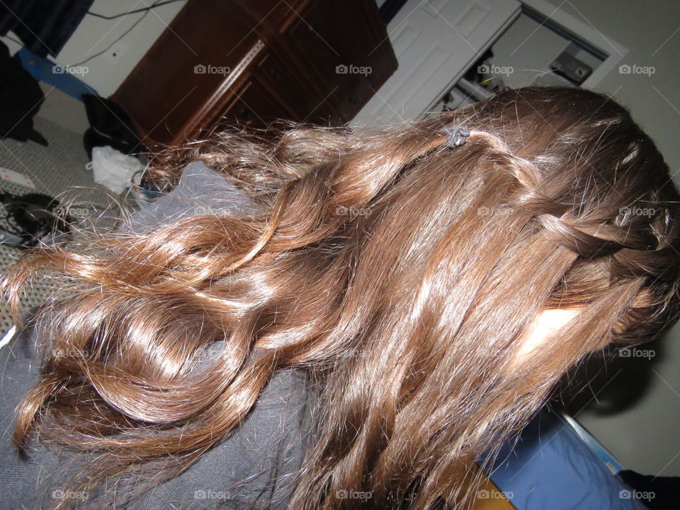 Wavy, shiny, styled brown hair. Anything can be beautiful in a photo if it’s photographed properly. 