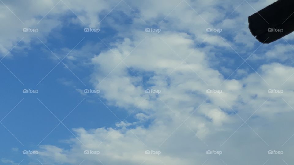 Beautiful cloud in the sky Indian village