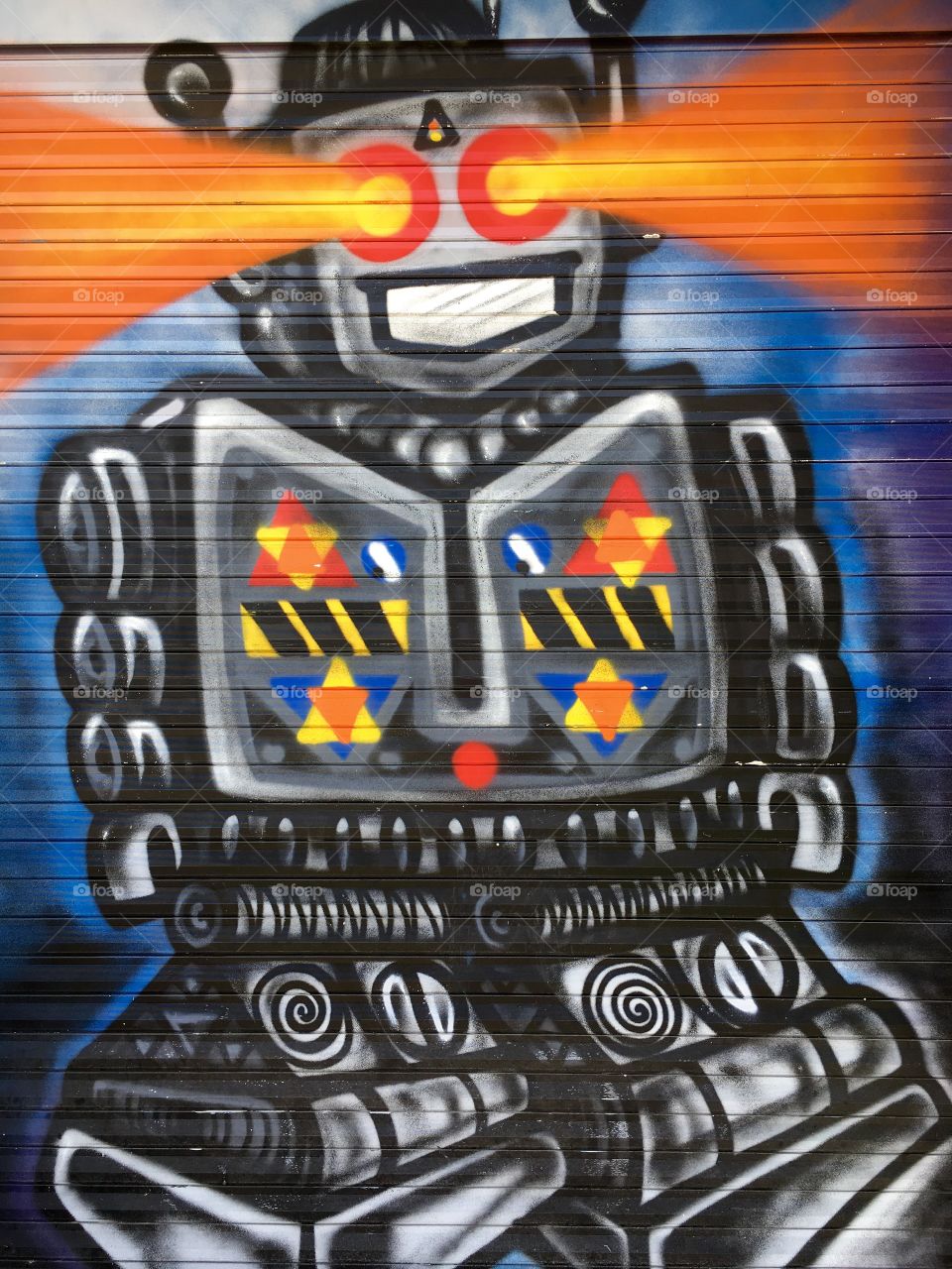 Graffiti robot.