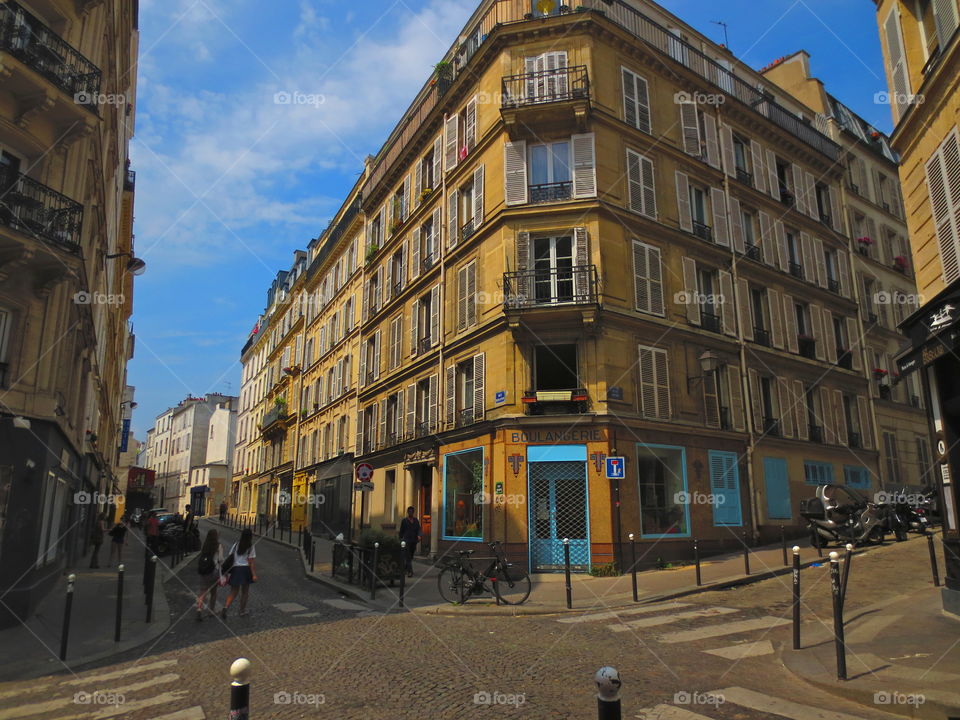 Boulangerie. French bakery in Montmartre 