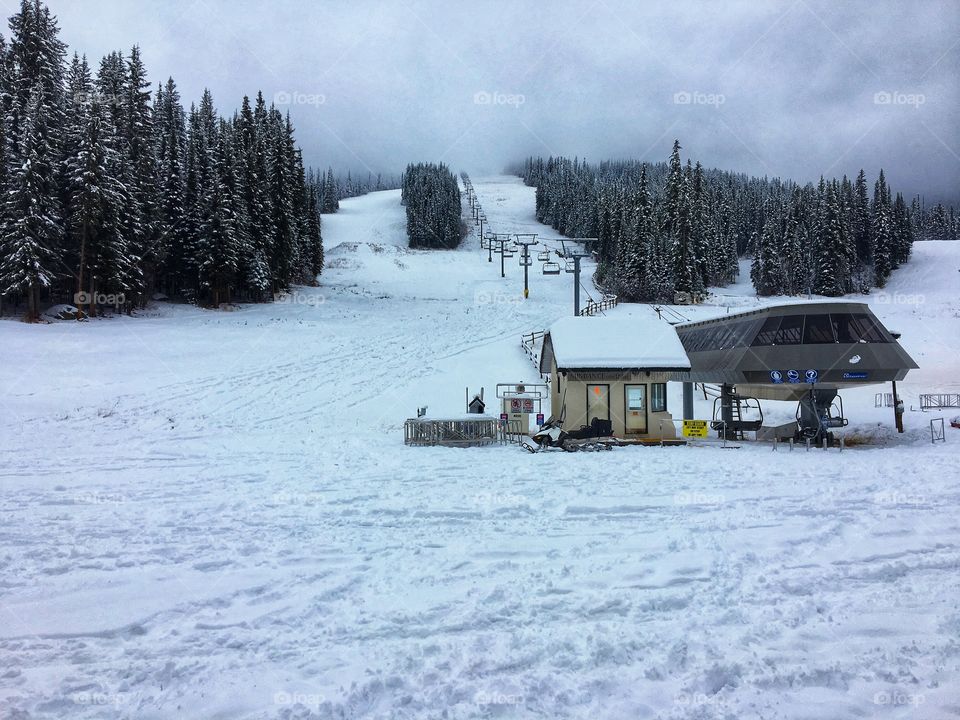 Quite day at sunpeaks resort! 