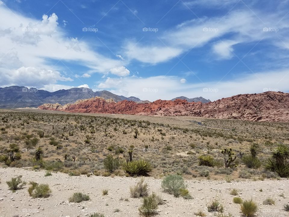 red rock and sky
