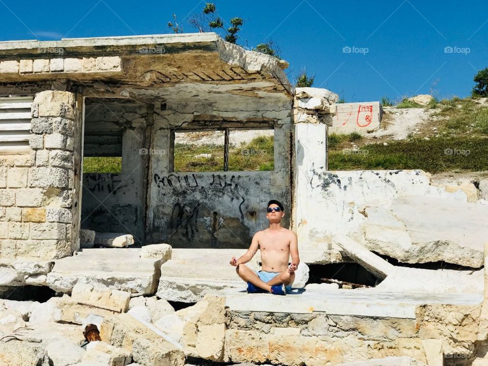 Yoga in The Abandoned Building