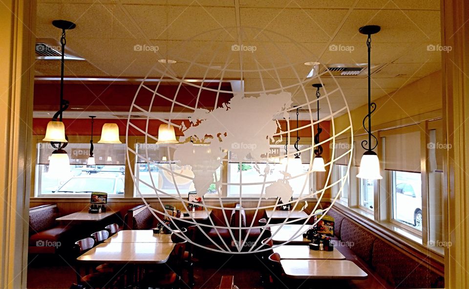 globe on glass wide view