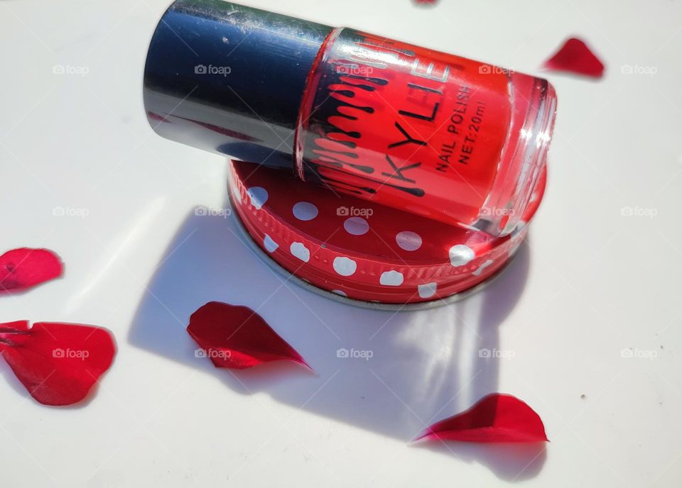 Red nail polish