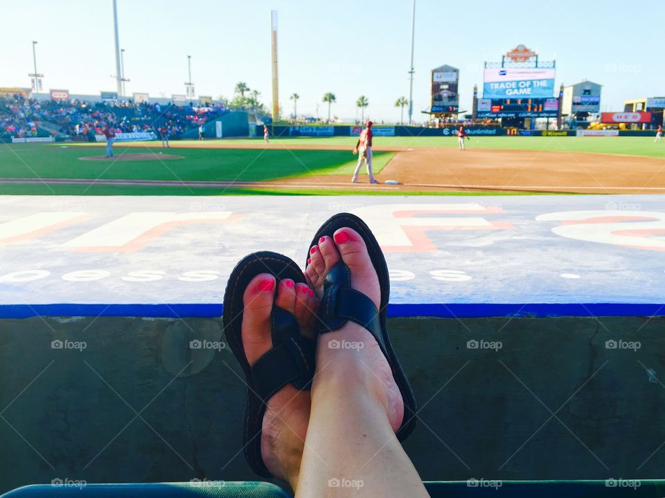 View at the Corpus Christi Hooks baseball game in Texas. 