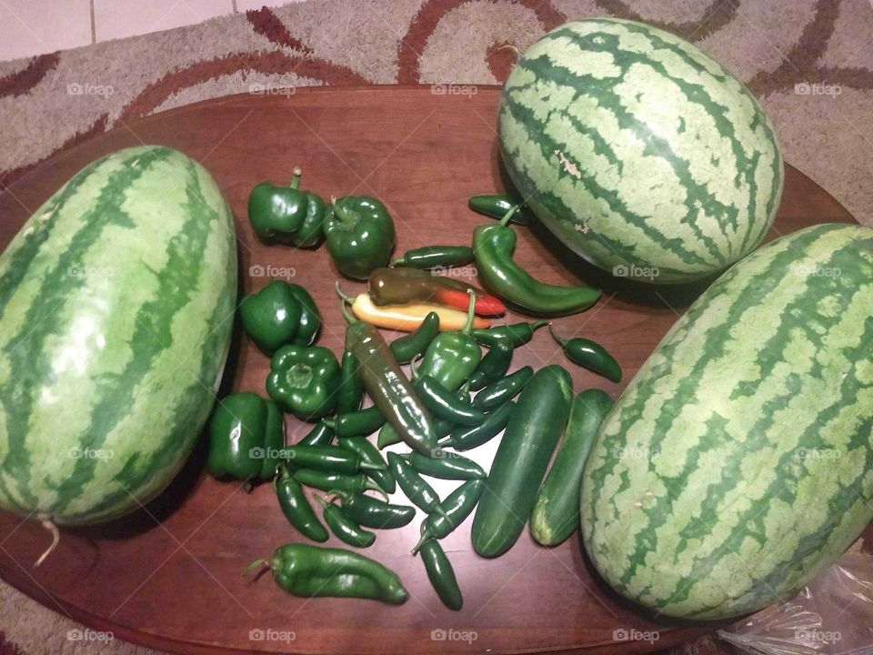 Green produce from the farm!