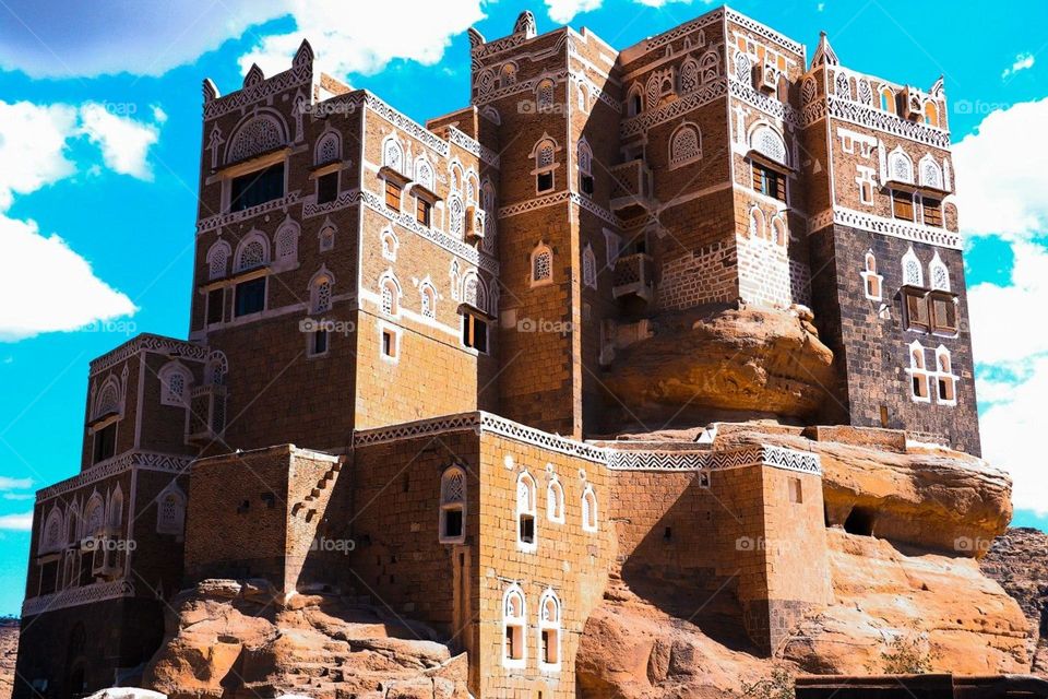 Dar Al-Hajar is one of the historical buildings in Yemen. It is located in Sana’a - Wadi Dhahr. It was built during the eighteenth century AD by Ali bin Saleh Al-Ammari and was given this name in reference to the granite rock on which this house was