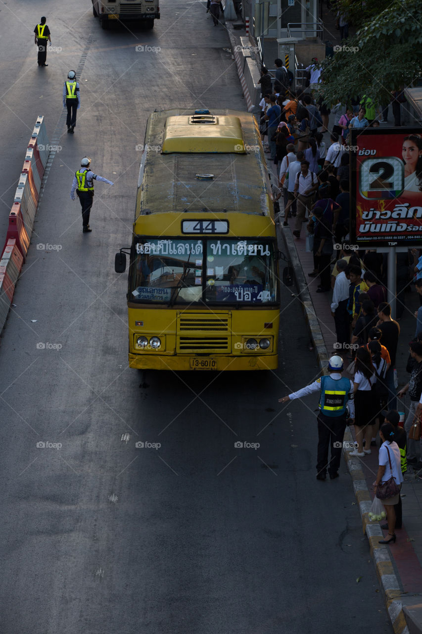 Bus station in Bangkok 