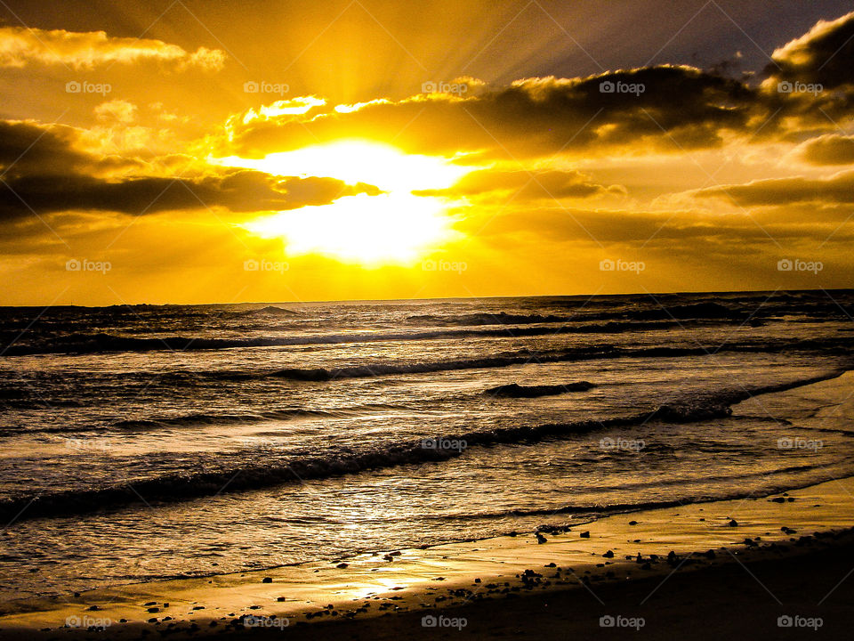 Tramonto spiaggia di Boa Vista