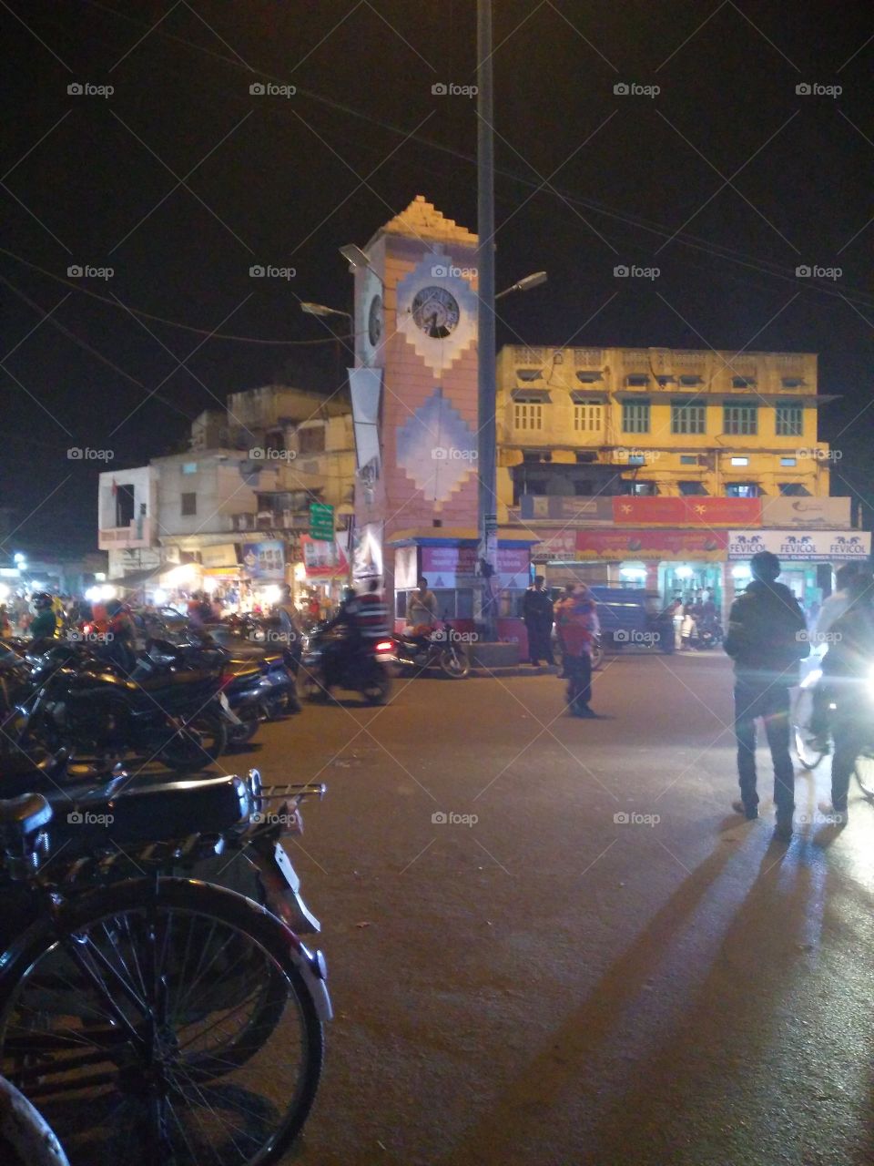 market at night