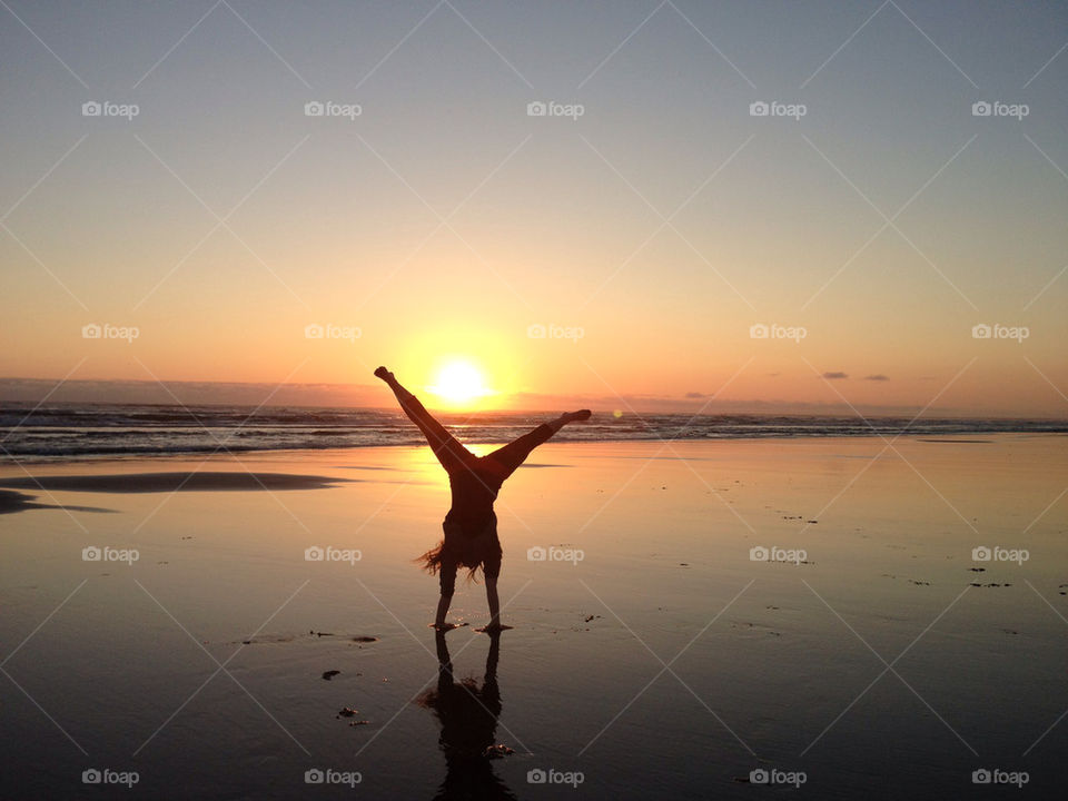 beach sky sunset shadow by thepreissisright