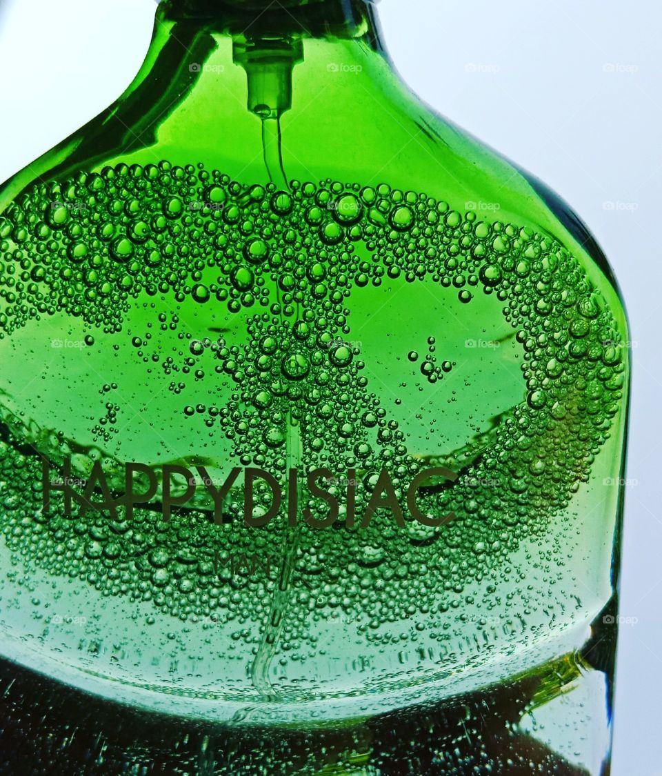 Perfume bottle  Green