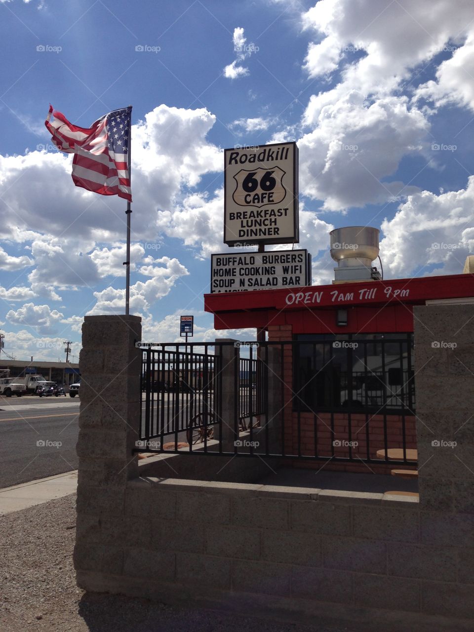 Route 67 Roadkill Cafe. The Roadkill Cafe along Route 66 in Seligman, Arizona