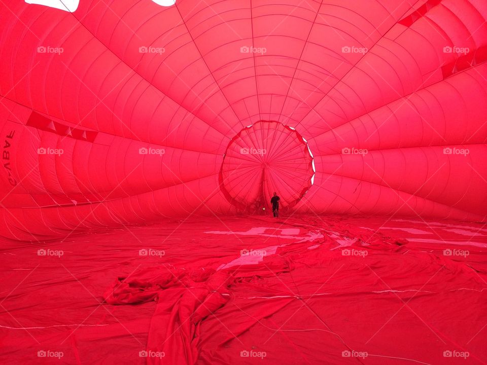 In the balloon