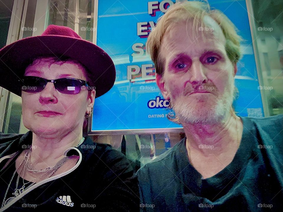 “Timothy Trespas” and I, “Petra Schiller” riding the “New York City” MTA subway together in early summer of 2021. Hypnotic Productions