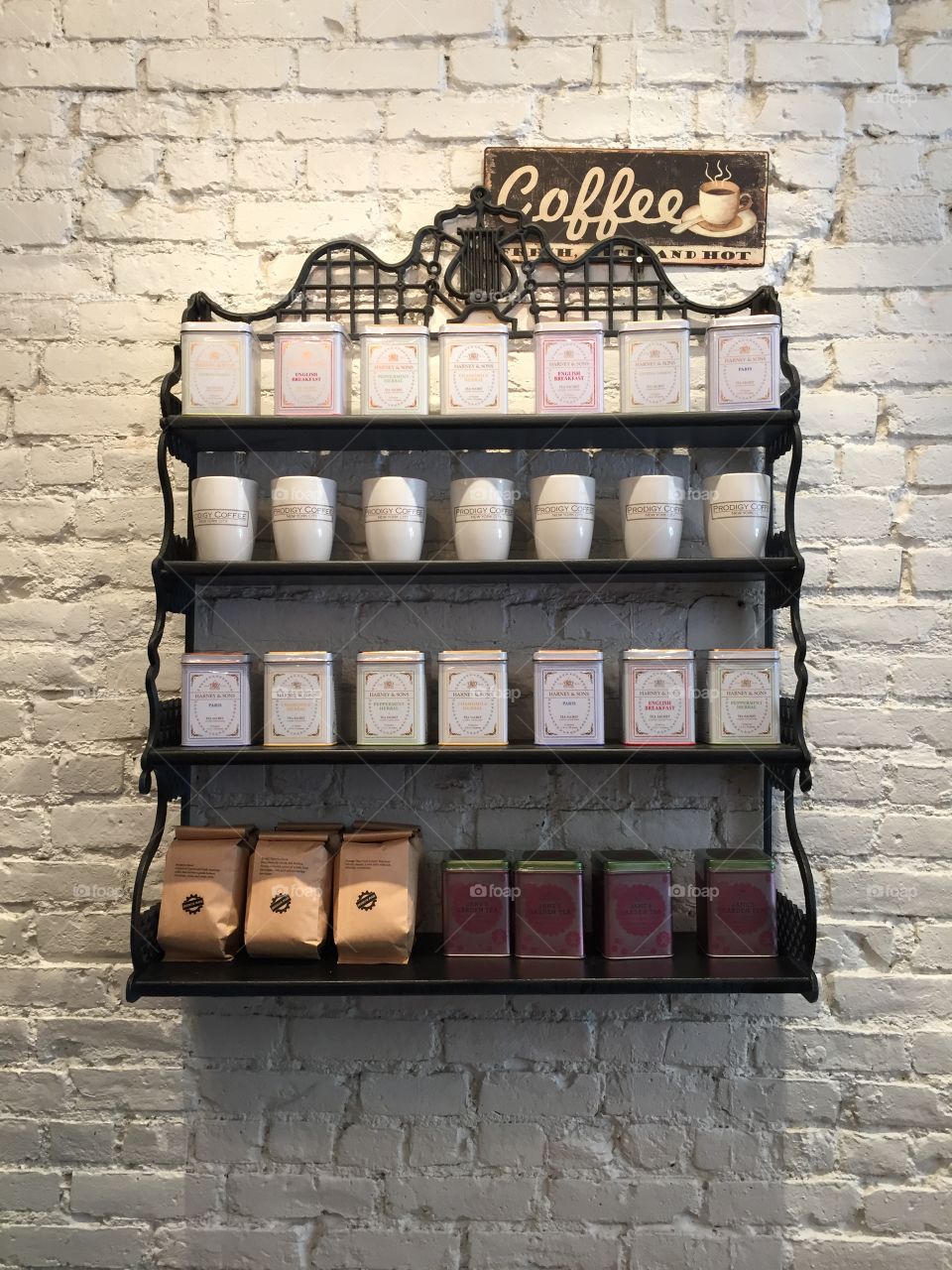 Wall of Flavors. Saw this interesting photo at a coffee shop in NYC.