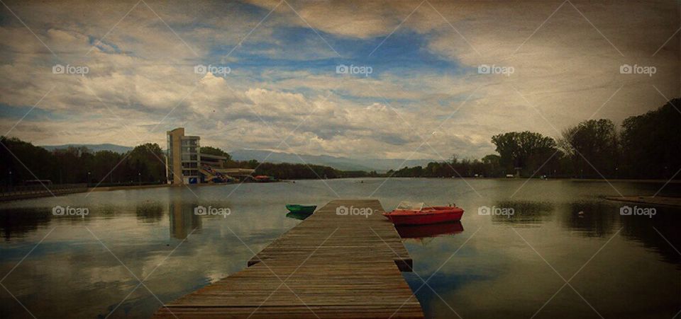 sky nature blue red by severina1