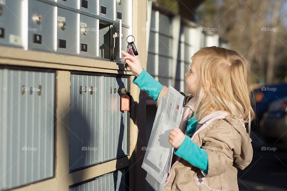 Neighborhood mailbox. 