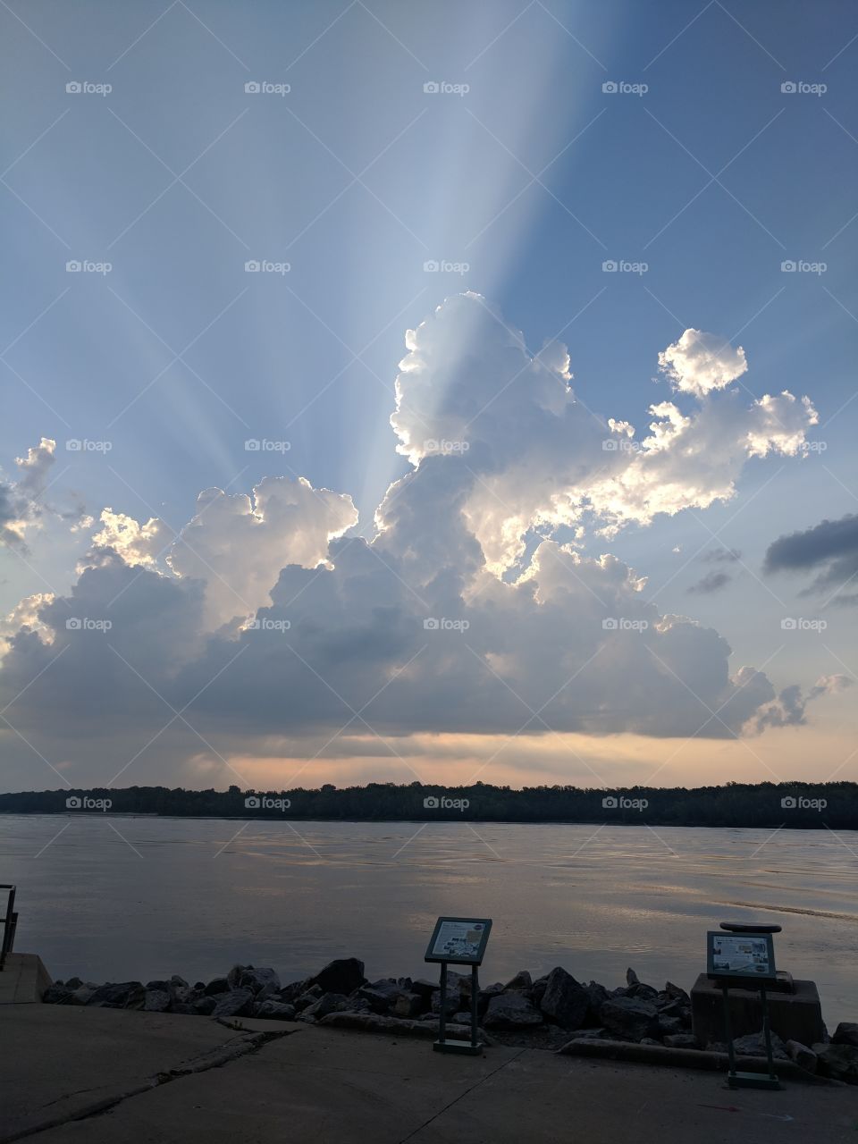 Sunrise over the Mississippi River