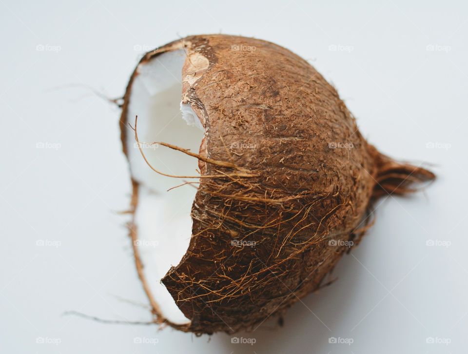 coconut 🥥 on a white background