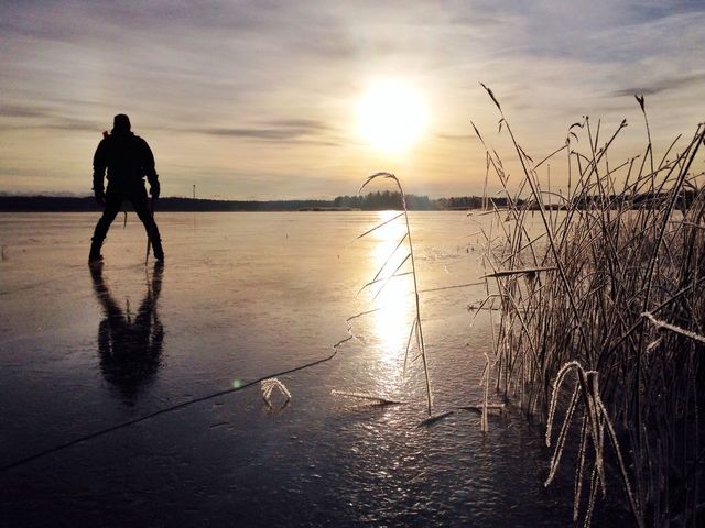Sunset and Ice 