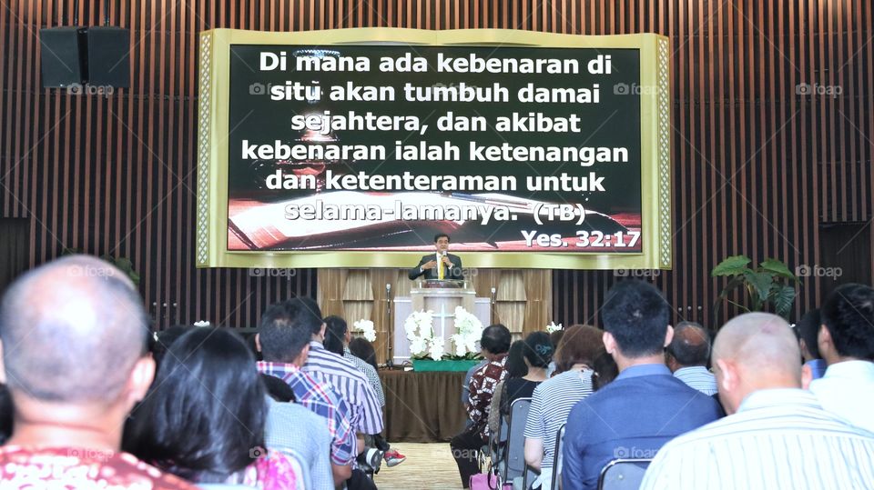 a preacher of a sermon