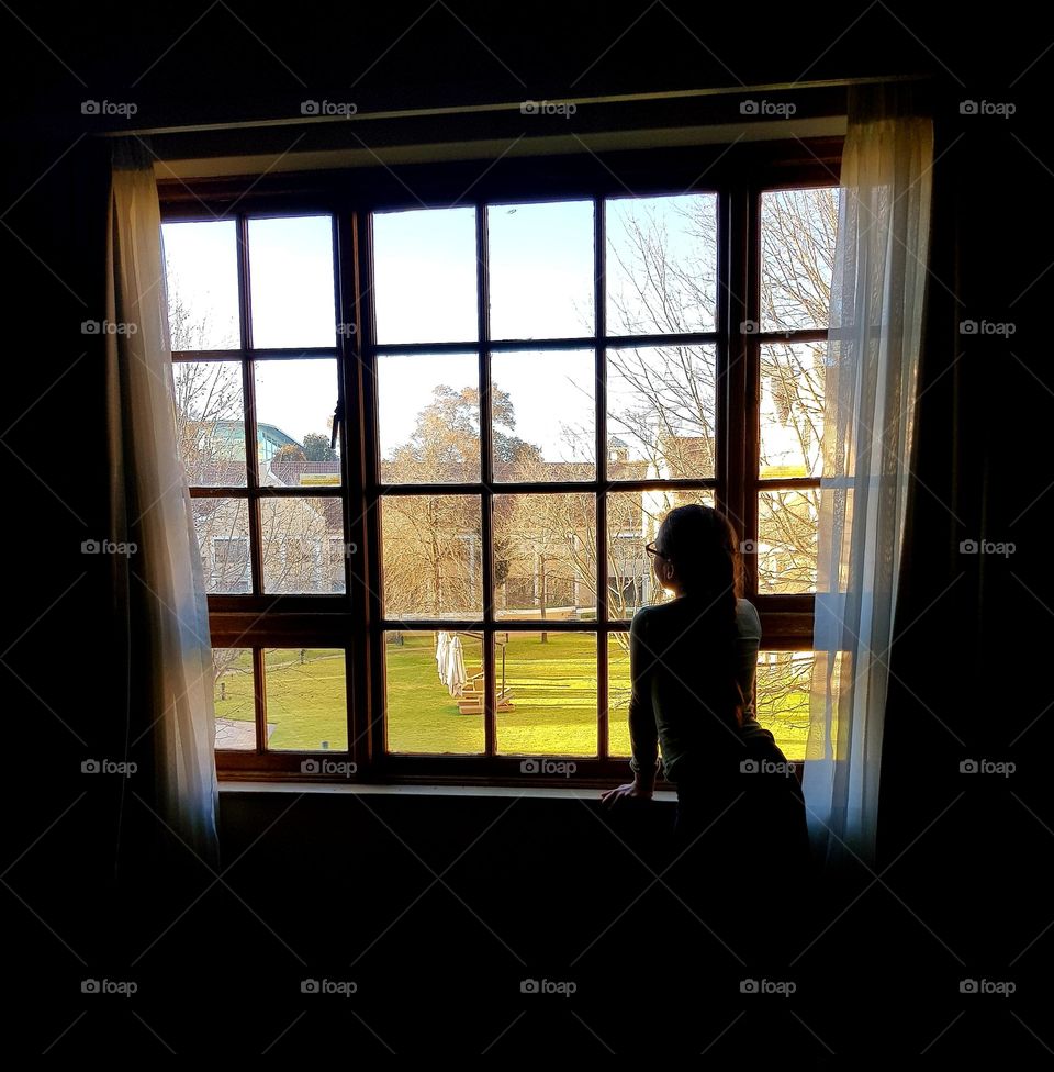 Looking out the window