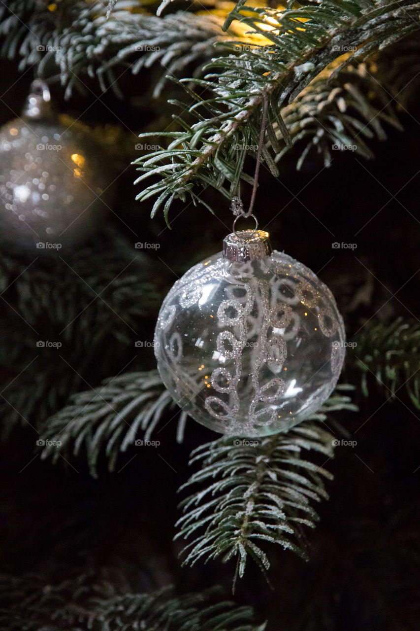Decorated Christmas tree 