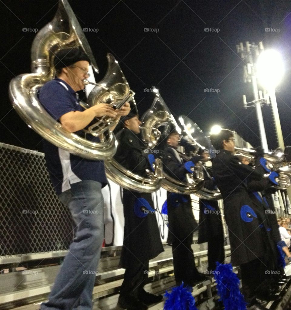 Band in the stands