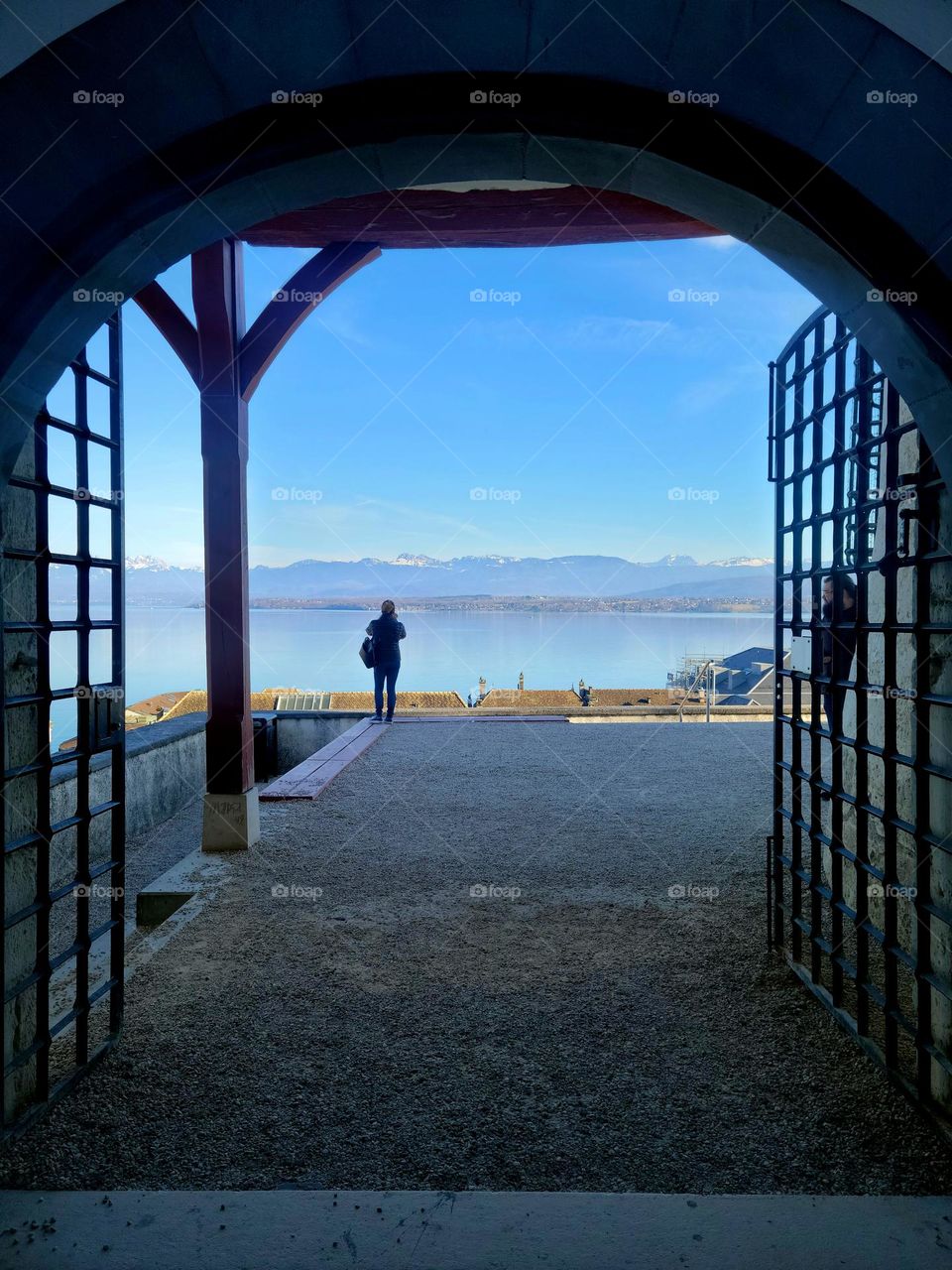 framed lac leman