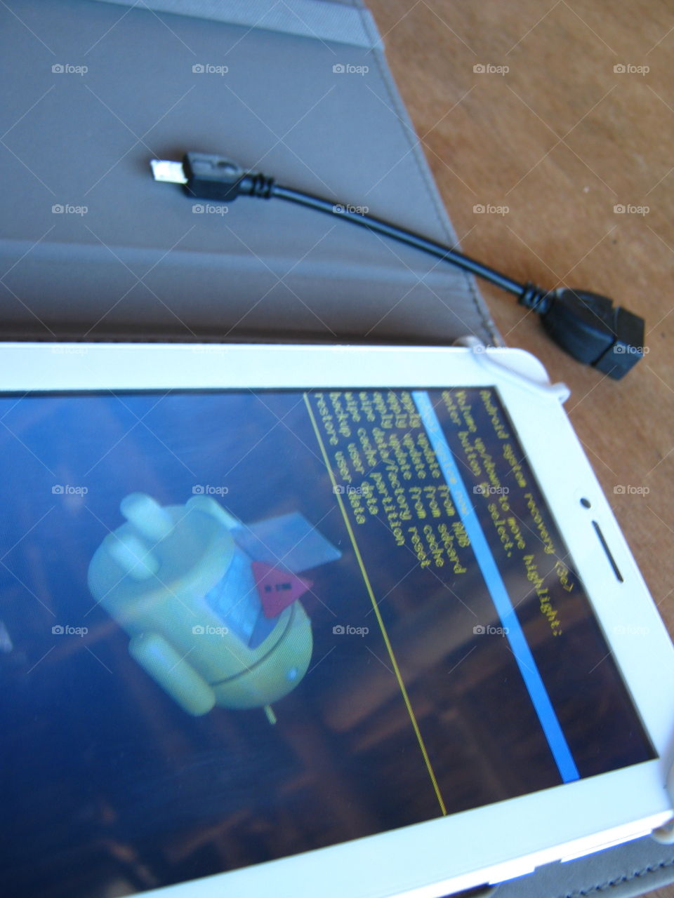 Tablet is in boot-recovery mode